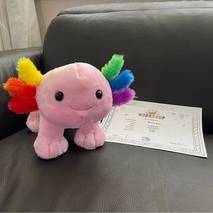 Build A Bear Rainbow Axolotl